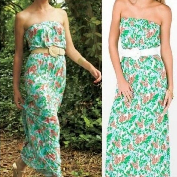 Lilly Pulitzer Marlisa Mini Bee In Your Bonnet Maxi Dress S Beach Siren Coastal - Picture 4 of 7